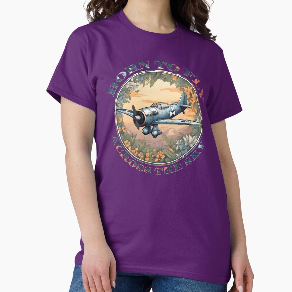 vintage aeroplane ''born to fly, across the sky'' by hayrpictures