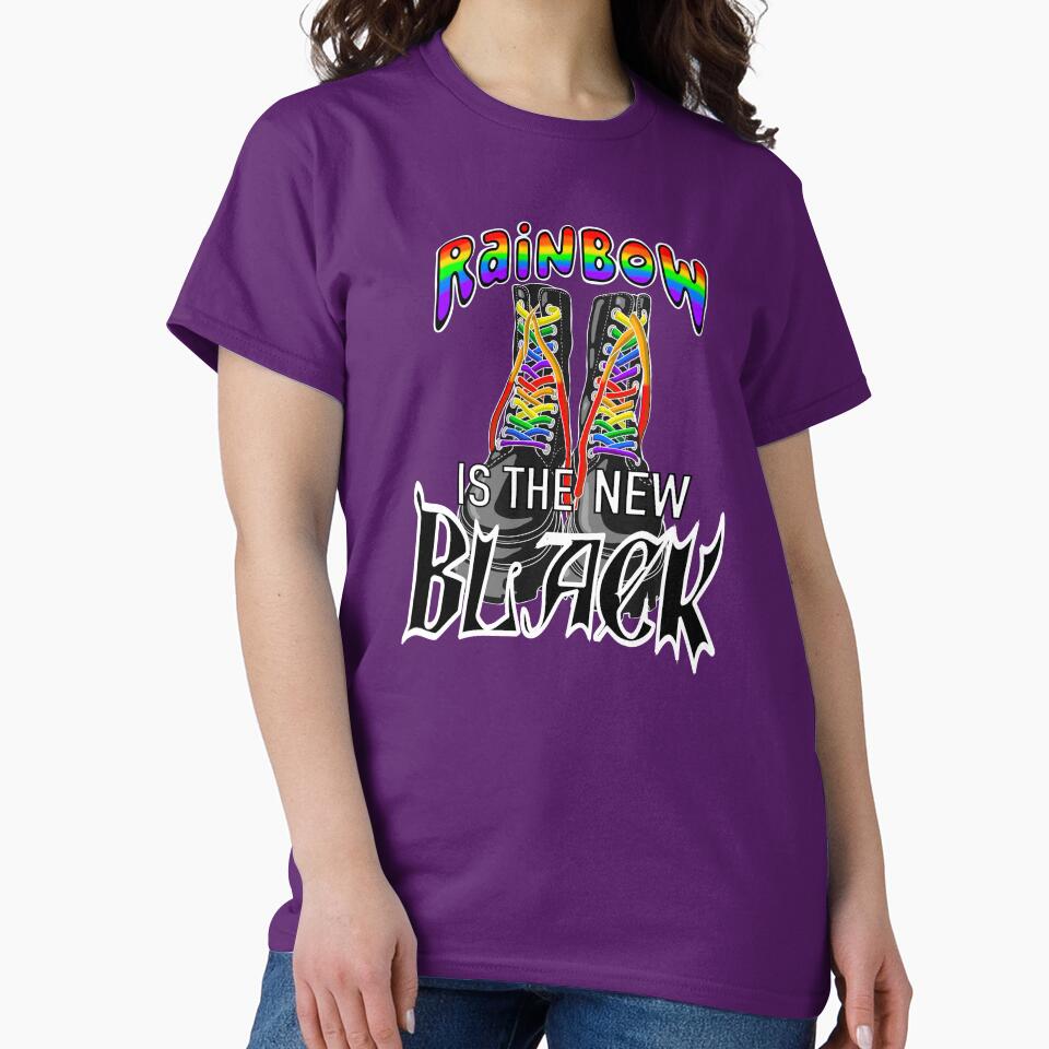 Rainbow is the New Black | Rainbow Goth | Dark Humor | Funny by fragi1eworks