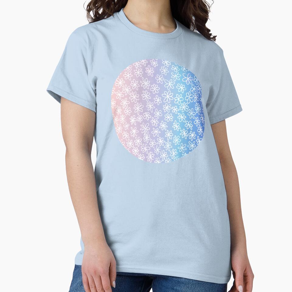 floral and glamour circle pattern | soft purple floral pattern by lausn