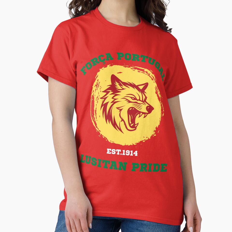 Forca Portugal Wolf Football Fan Graphic by WildTrace