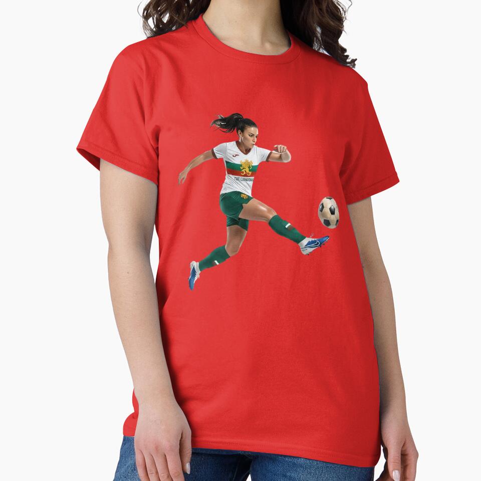 Bulgarian Soccer Girl Kicking Football Sports Art by Utopian-Magic
