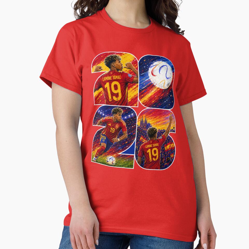 Lamine Yamal Spain 2026 Football Art Print by ravuh