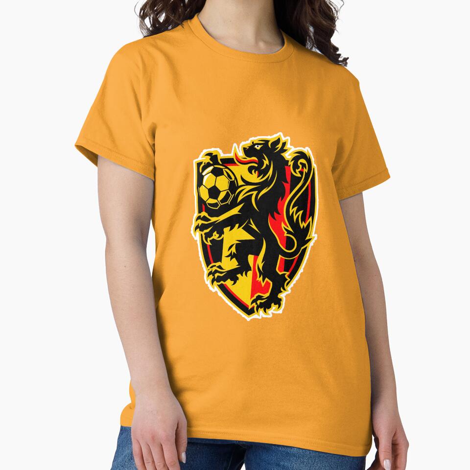 Belgian Lion Football Supporters Crest by JaaGo PopLab