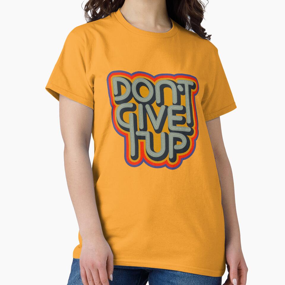 Don't Give Up: Inspirational Graphic Print by BanaEnjoyer2