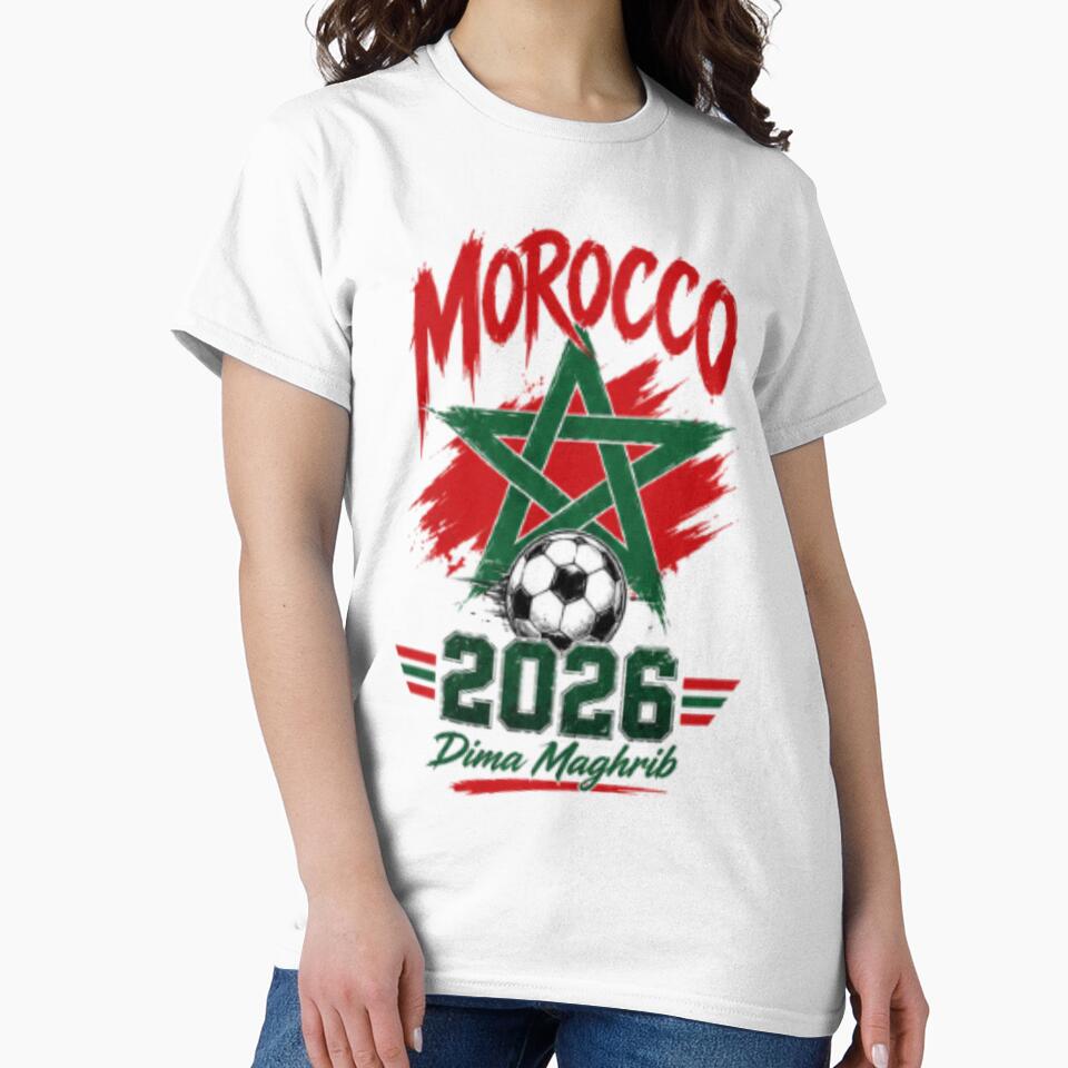Morocco 2026 Dima Maghrib Vintage Football Fan T-Shirt | Moroccan Pride USA Canada Mexico by happyshirt27