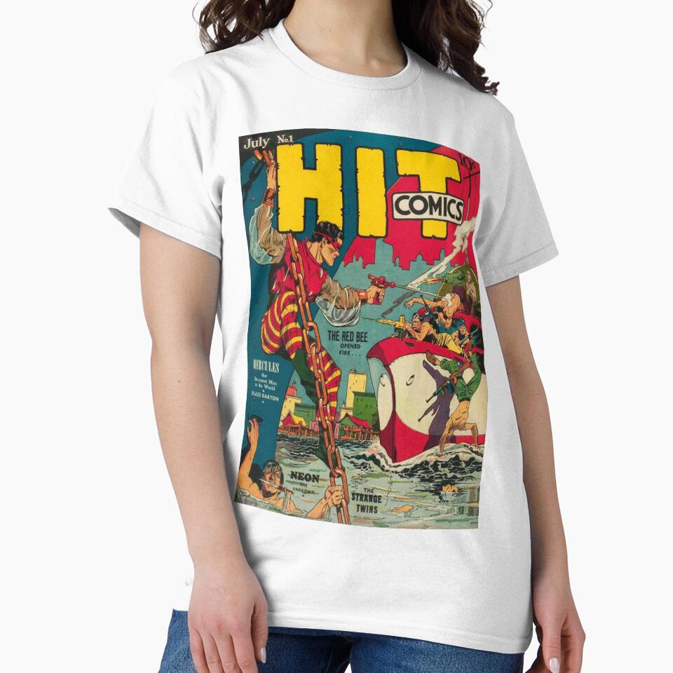 The Red Bee Stings Vintage Comic Book Art by IceCreamKisses