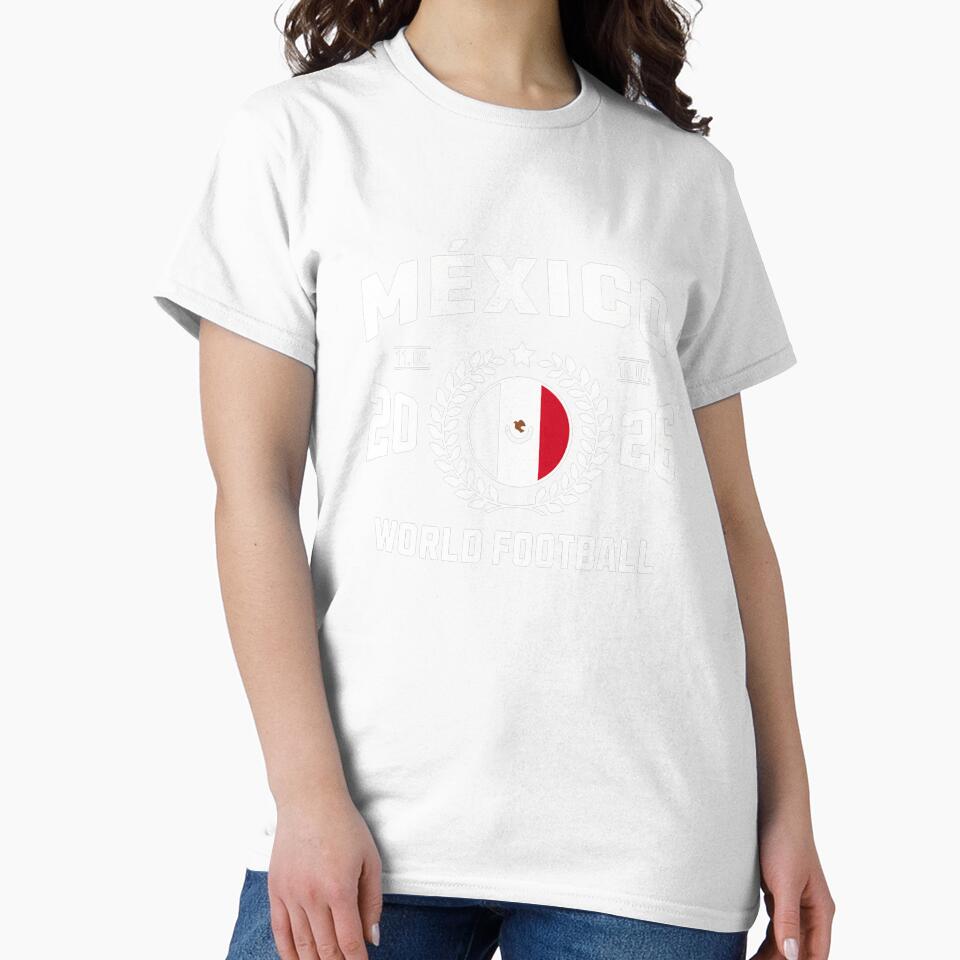 Mexico Football Supporter 2026 Badge Design T-Shirt_83999123 by kevincuellar