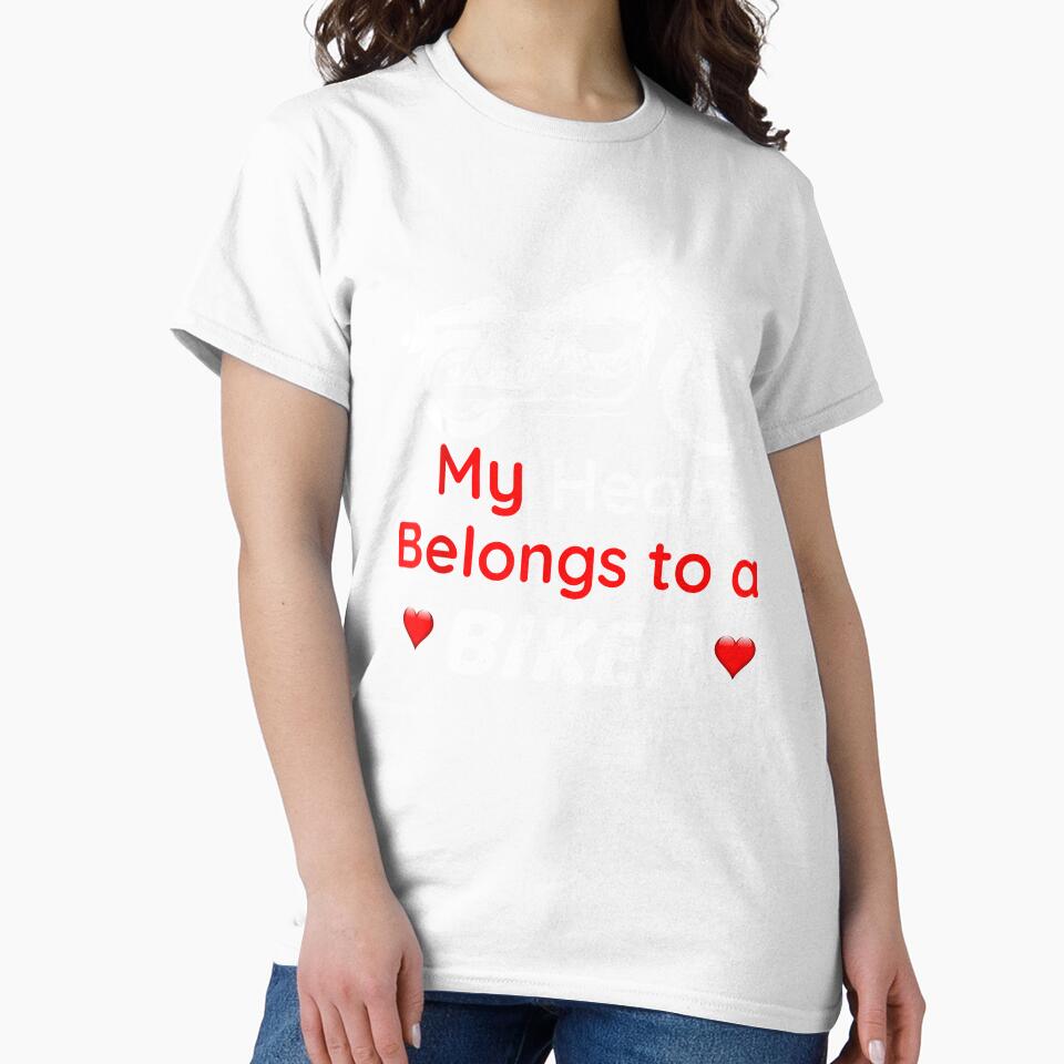Valentine's Day Heart Belongs to Biker Motorcycle Lover by ArnaBaybasin