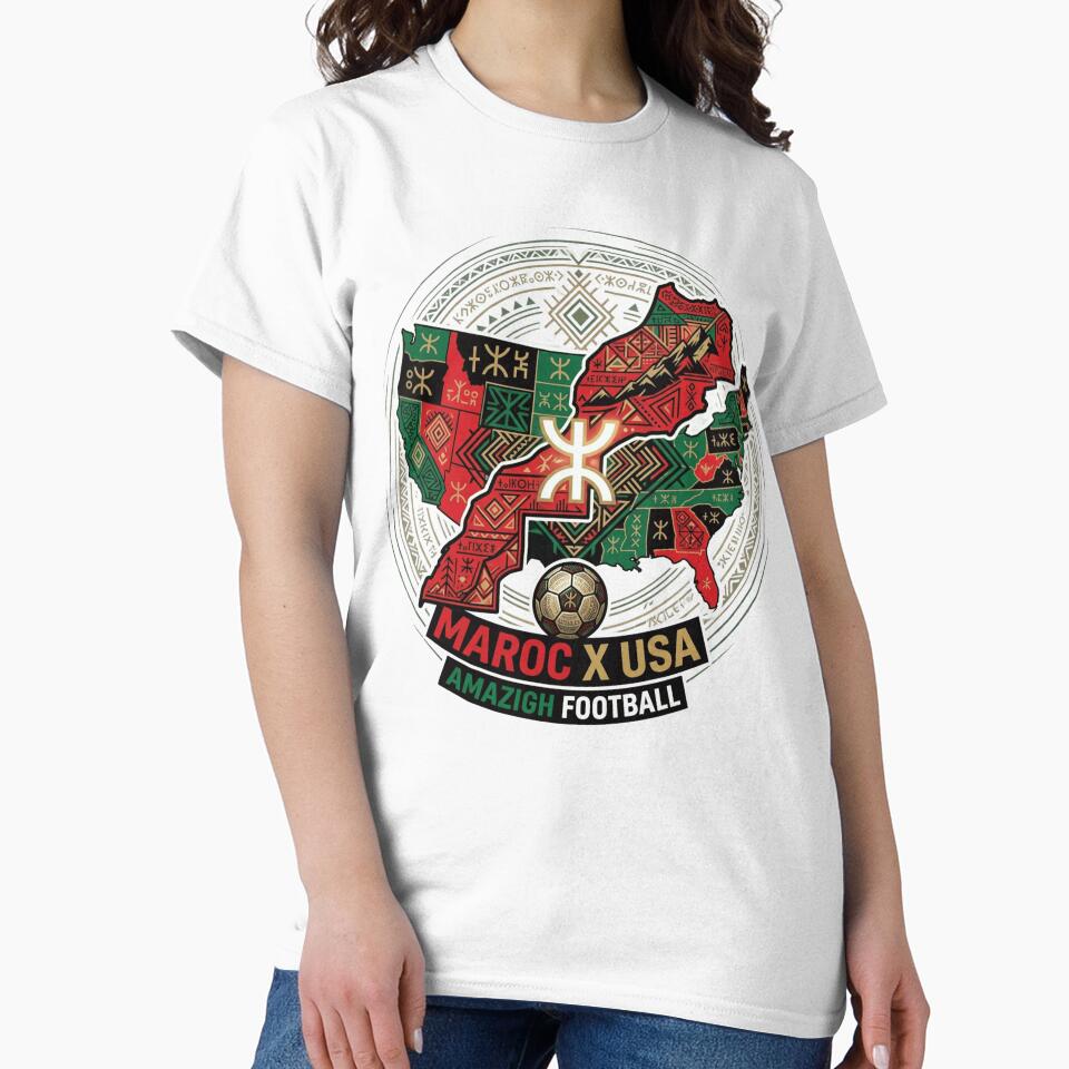 Berber Amazigh Symbol Morocco USA Soccer Shirt by colkashop ⭐⭐⭐⭐⭐