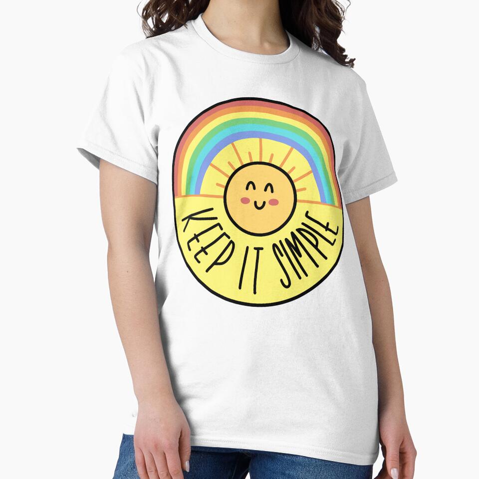 Keep It Simple | Happy Sun & Rainbow Illustration by CarlosAlberto