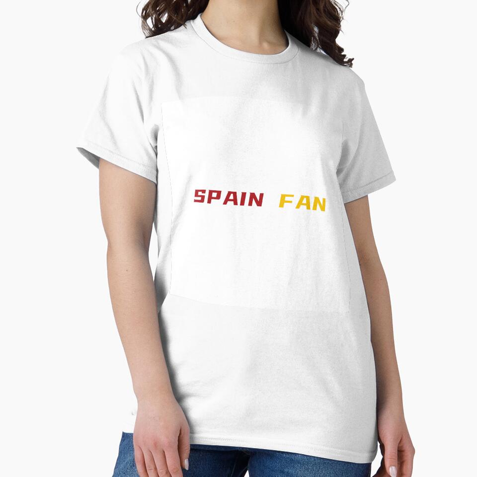 SPAIN FAN – Spanish Flag Colors Fan Tee | Uncle Jichuan by Uncle-Jichuan