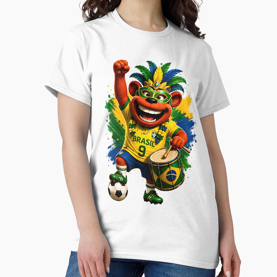 Brazil Samba Drum Soccer Fans World Cup 2026 by WabiSabiSjak