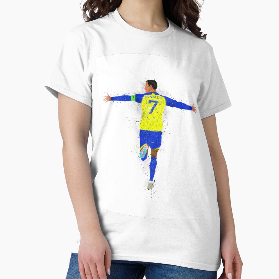 Cristiano Ronaldo Al Nassr Football by AronArtGallery