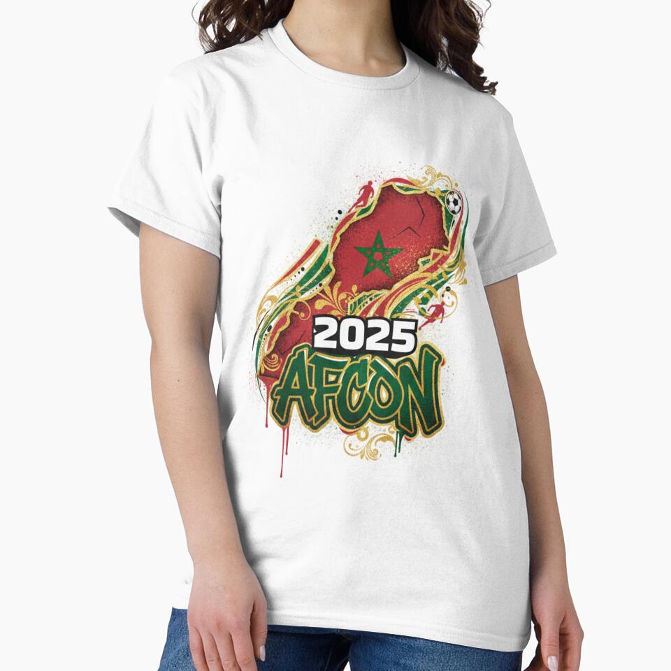 AFCON 2025 Morocco Graffiti Football Art – African Cup Design by AGRO ART
