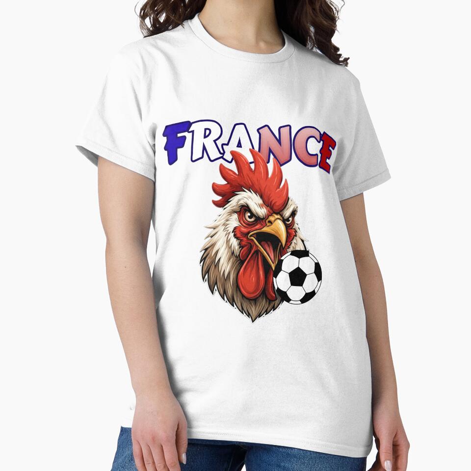 France Rooster Football Mascot Sport Logo by Sarah'sCreativeLab