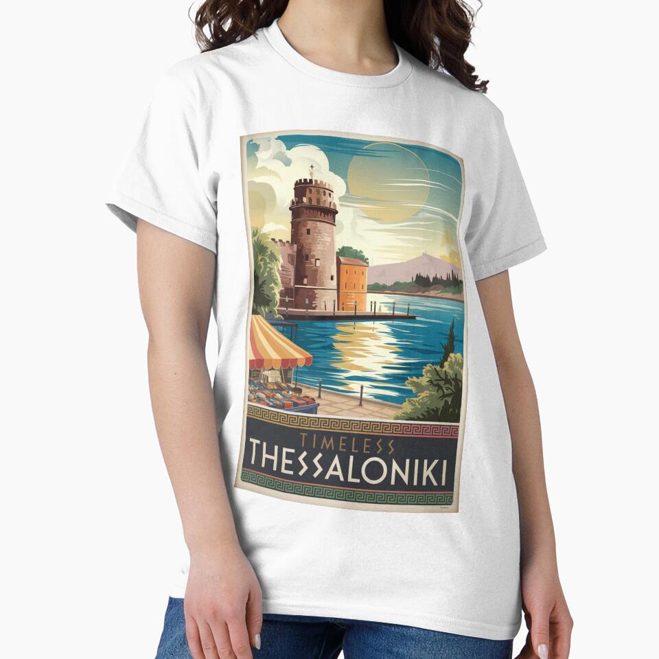 Thessaloniki Vintage Travel Poster by TravelerRat