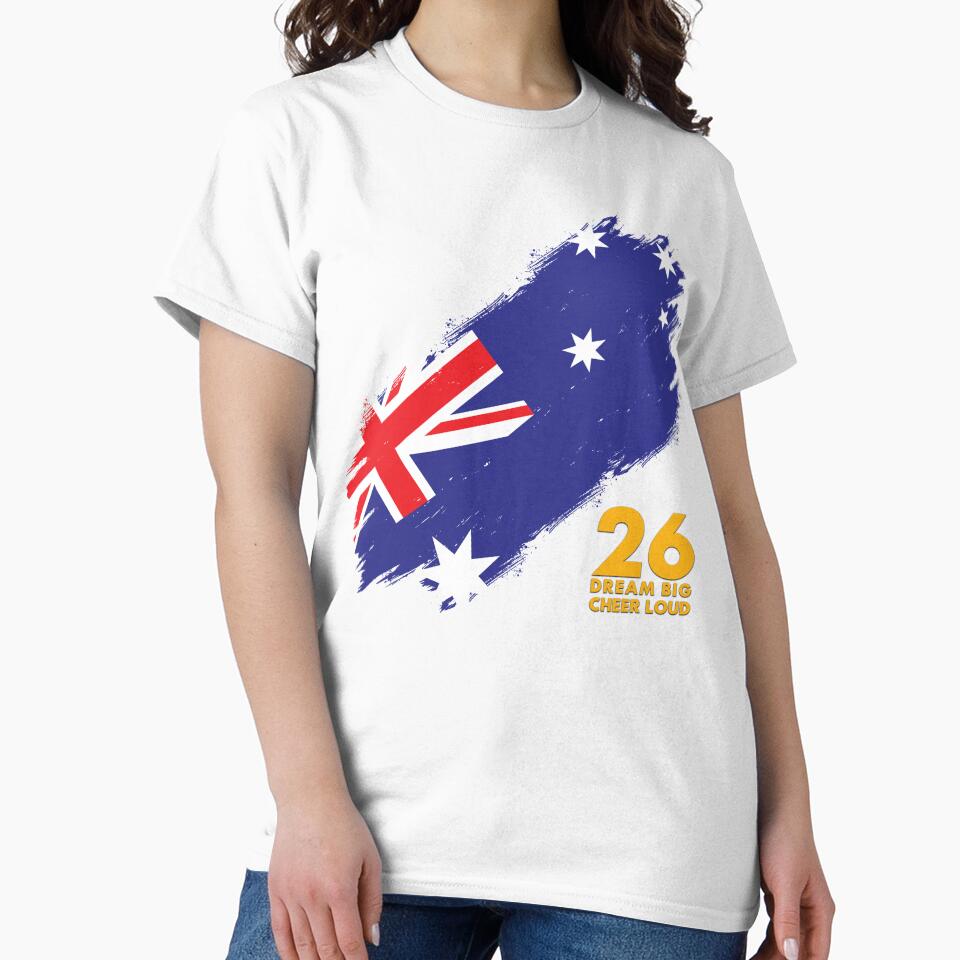 Australia Football 2026 Dream Big Cheer Loud by BananaPrint