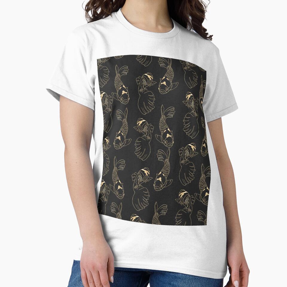 Unisex printed T-shirt, graphic pattern by marmothel