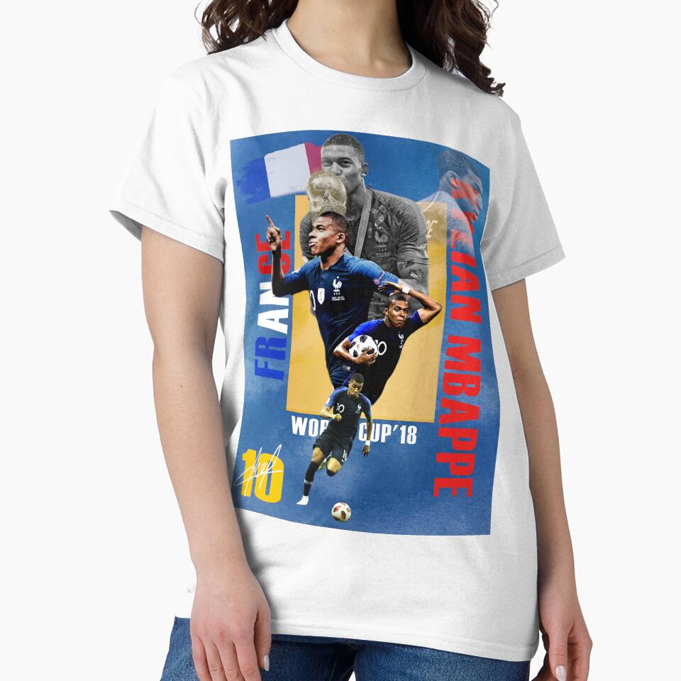 Kylian Mbappe France National Team Football Art - Les Bleus Soccer Legend by Af-RT10