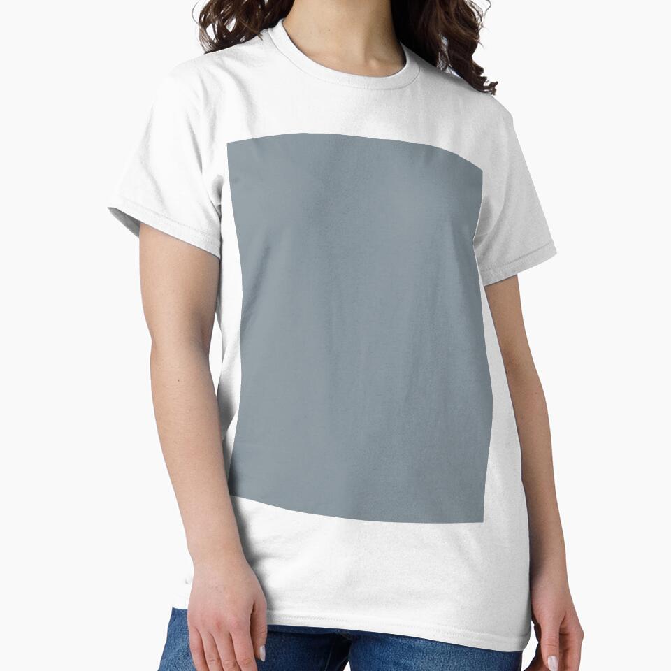 Plain Solid Color Chic Cool Gray Teal Gray Teal Grey Medium Grey by mimihuang creations