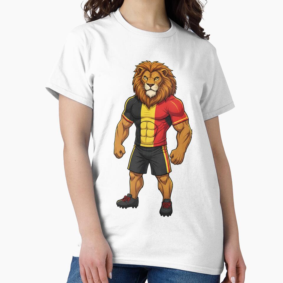 Powerful Belgian Lion Football Mascot 2026 by ArtByKatti