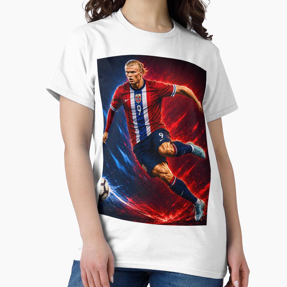 Erling Haaland Norway Illustration | Norwegian National Team Football Artwork | Soccer Wall Art by 3ac-Arts