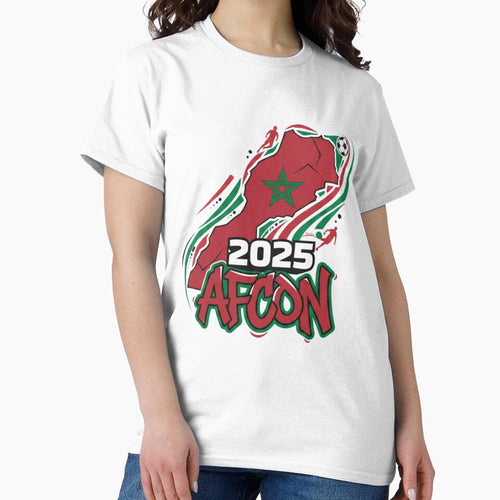 AFCON 2025 Morocco Map Football Graphic – African Soccer Art by AGRO ART