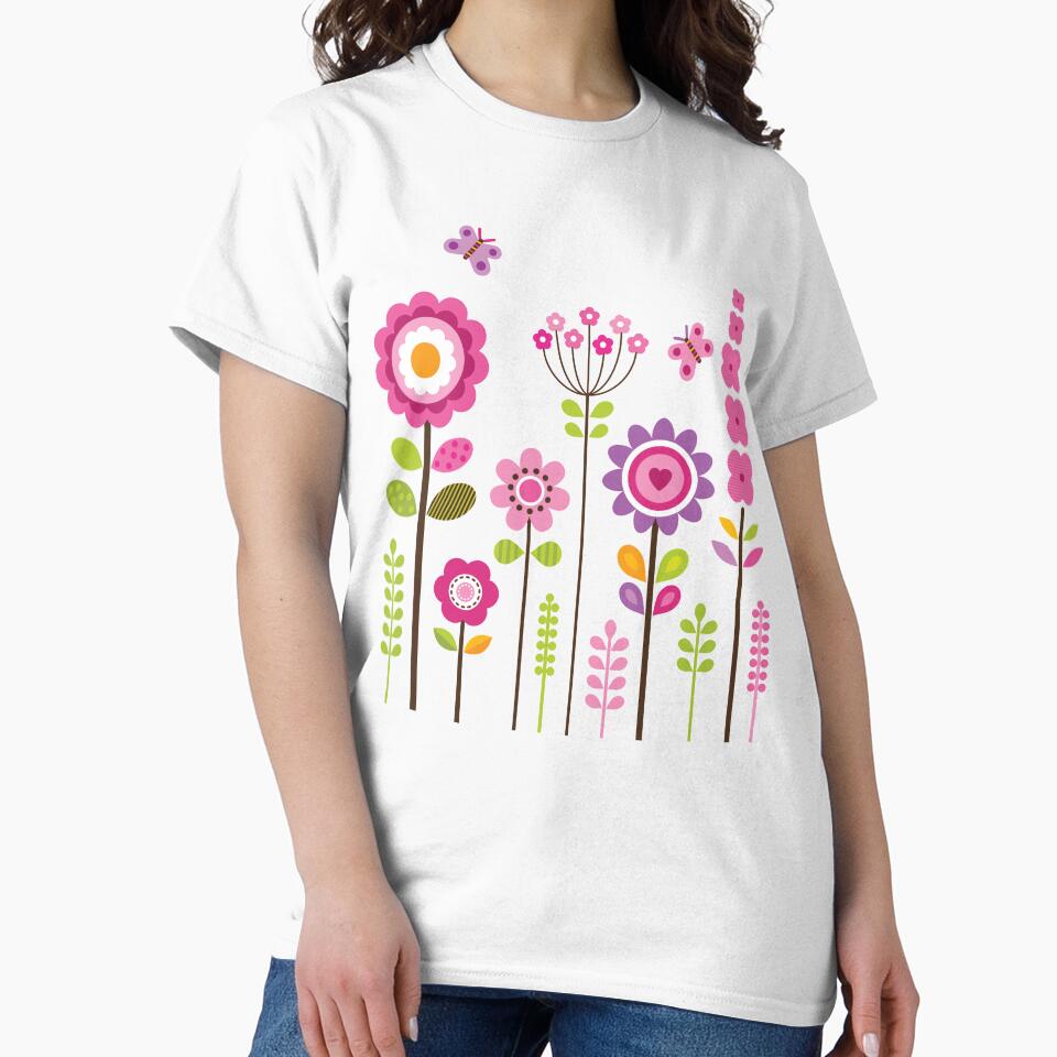 Mod Garden - Pink and Purple by Daisy Beatrice
