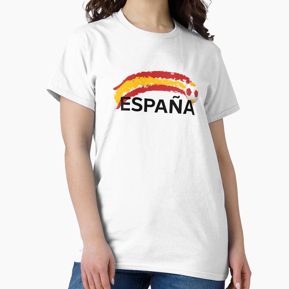 Spain Football Fan Soccer Supporter Shirt by Retr0Tshirts