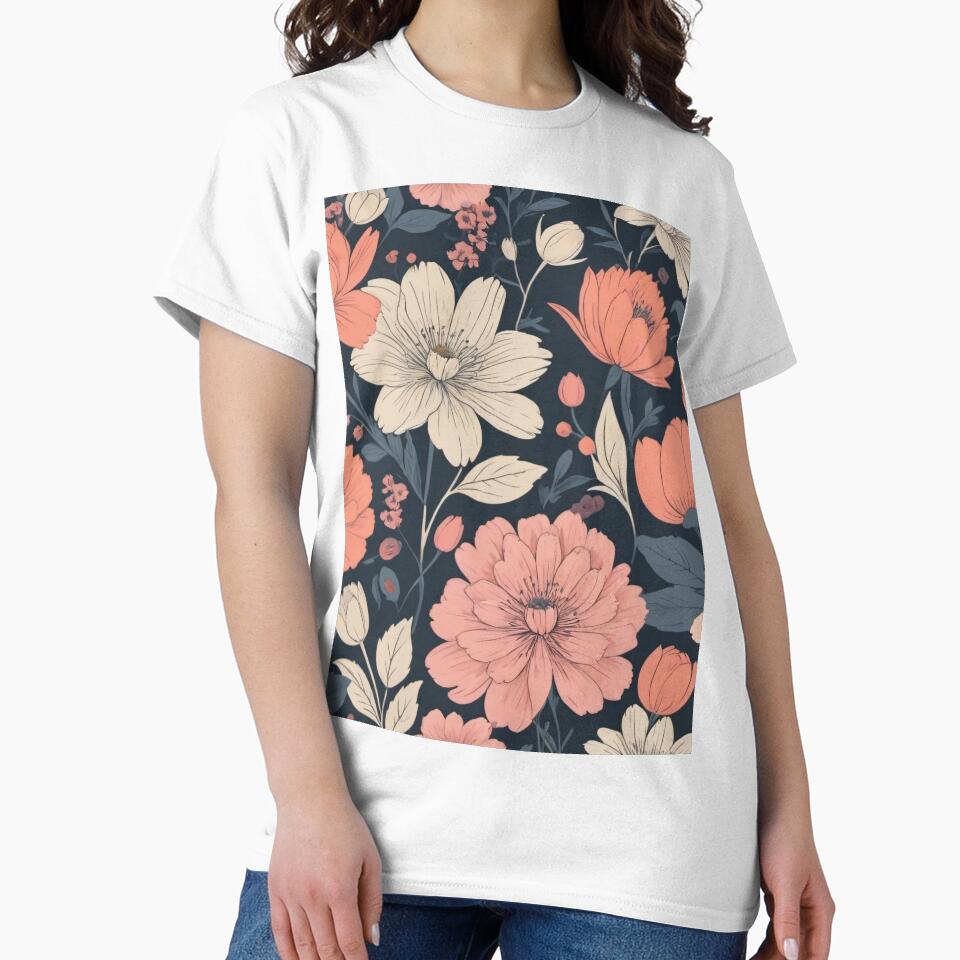 Sophisticated Modern Floral Pattern by SeamPix