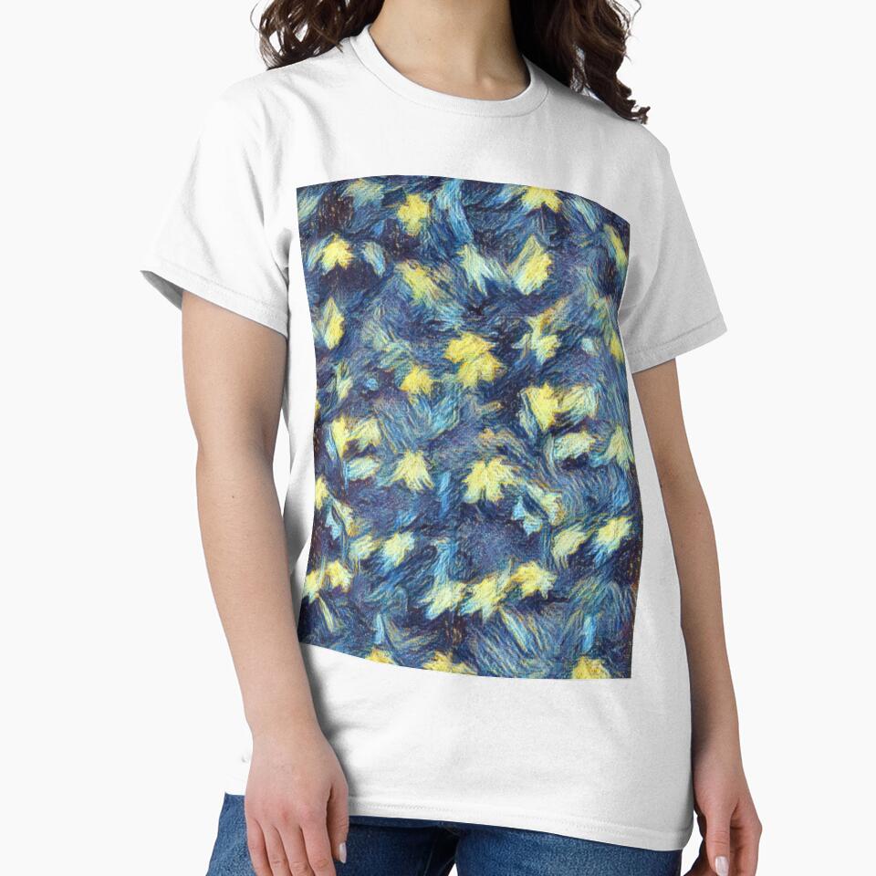 Blue Gold Leaves Fall by Profitrip