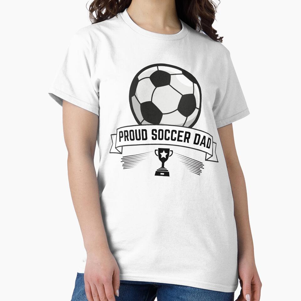 Proud Soccer Dad Funny Gift For Father by SantisLab