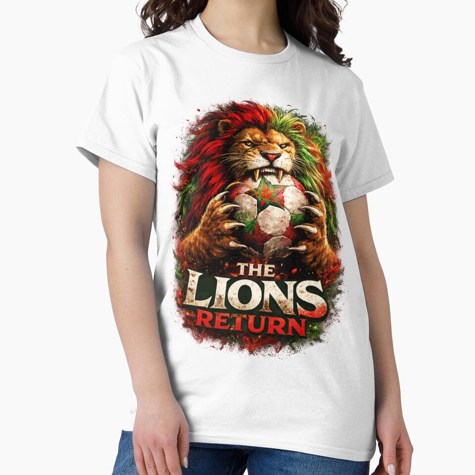 Moroccan Lion Soccer Return Power Design by MoorishThistle