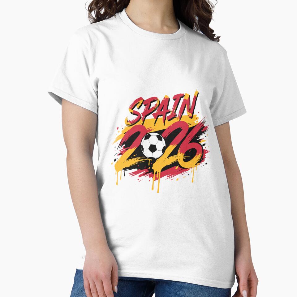 Spain 2026 Soccer Vintage Flag Brush Font by PACS0011