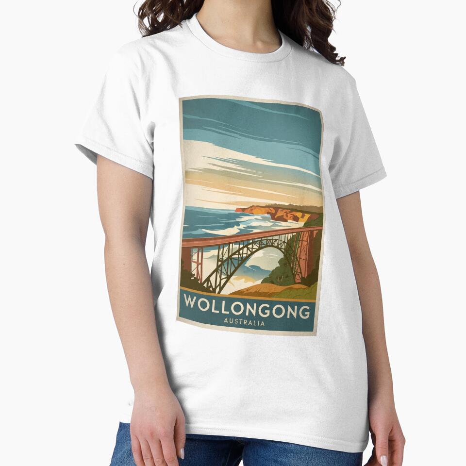 Wollongong Vintage Travel Poster by TravelerRat