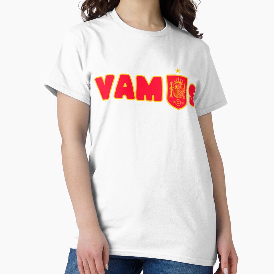 spain football team vamos fan t shirt by scabsecrete