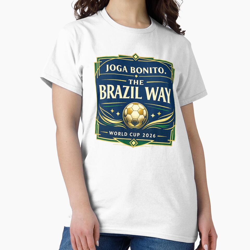 Joga Bonito The Brazil Way Brazil Football 2026 Premium Soccer Fan Design by rebuZZ-Apparels-The Minimalistic Buzz