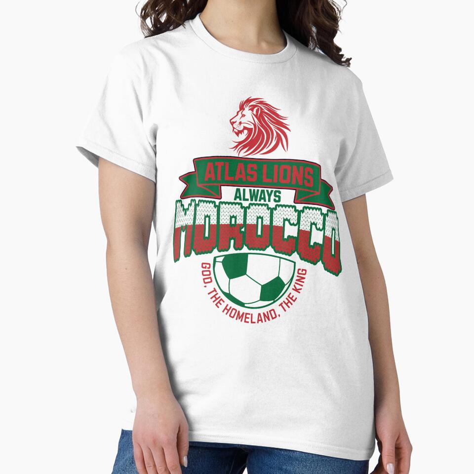 Morocco Soccer Atlas Lions 2026 Football Fan Design by Abaseen