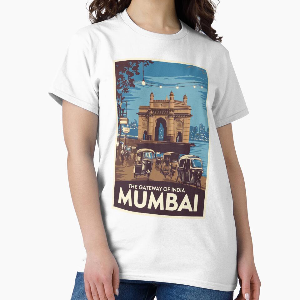 Mumbai Vintage Travel Poster by TravelerRat