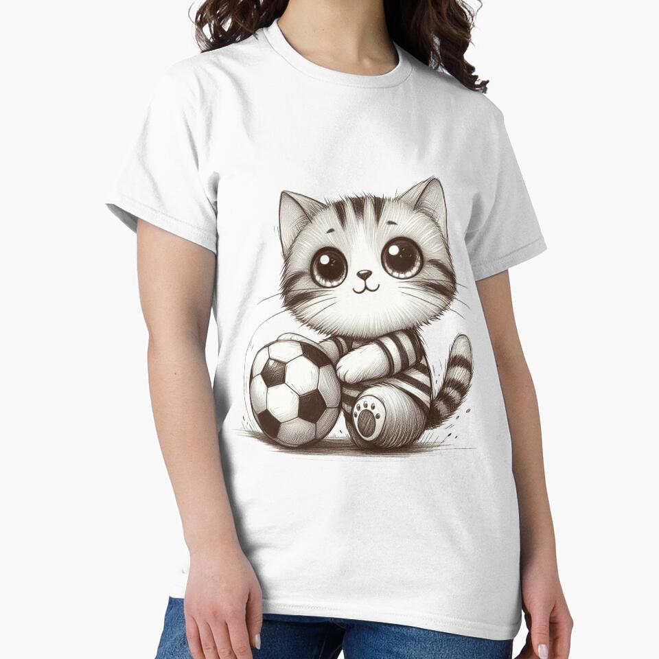 Cat and Football by VANWANSHOP