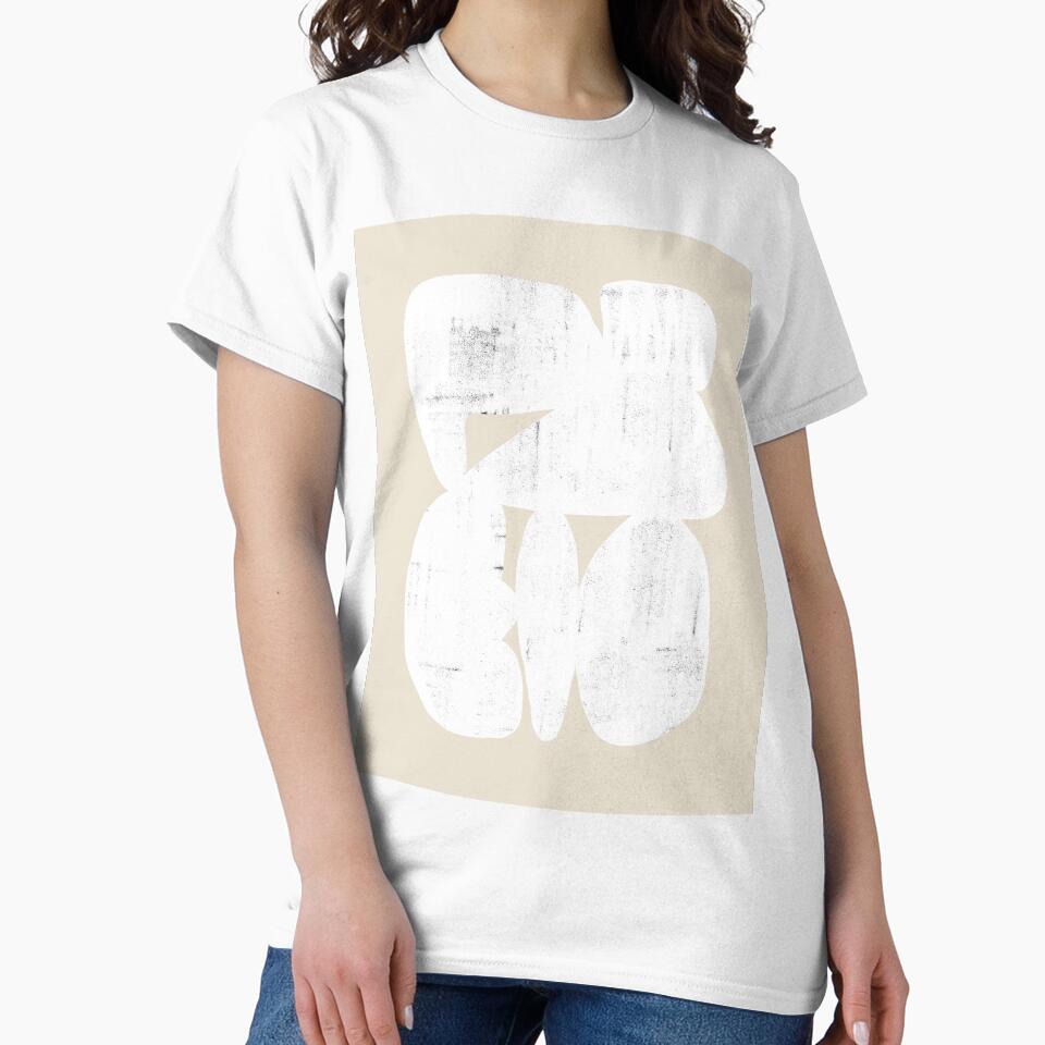 Bold Shapes NO.1 White by BohomadicStudio