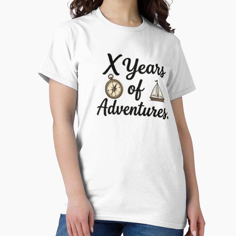 X Years of Adventures – Vintage Anniversary Design by ShoopingAn
