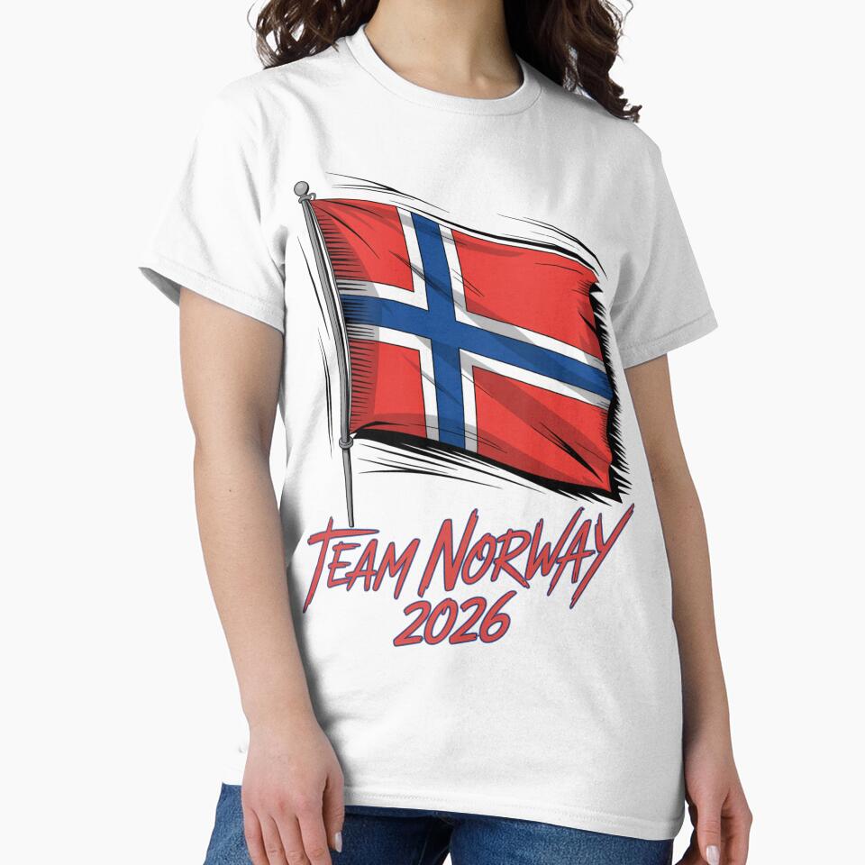 Team Norway 2026  Soccer Fan T-Shirt V10 by DBWStudios