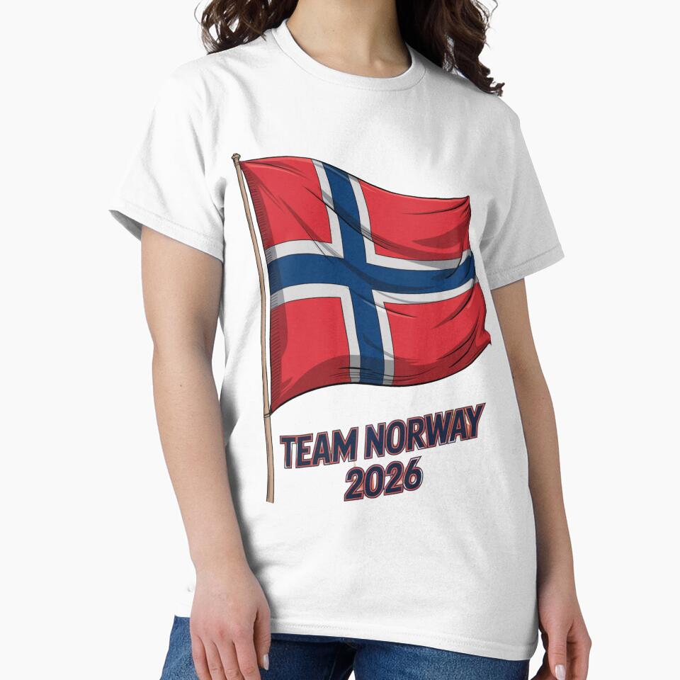 Team Norway 2026  Soccer Fan T-Shirt V1 by DBWStudios