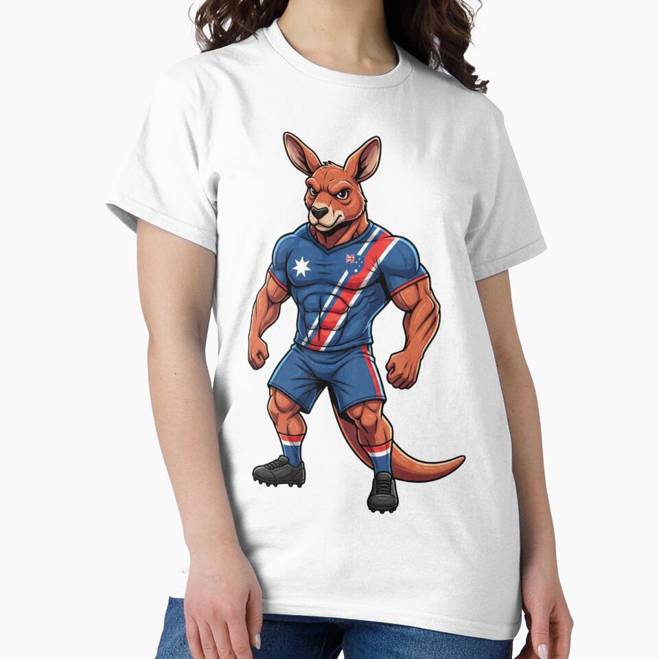 Strong Australian Kangaroo Football Mascot 2026 by ArtByKatti