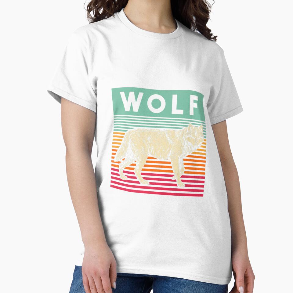Retro Wolf 70s Wolf Premium by MunMunsh