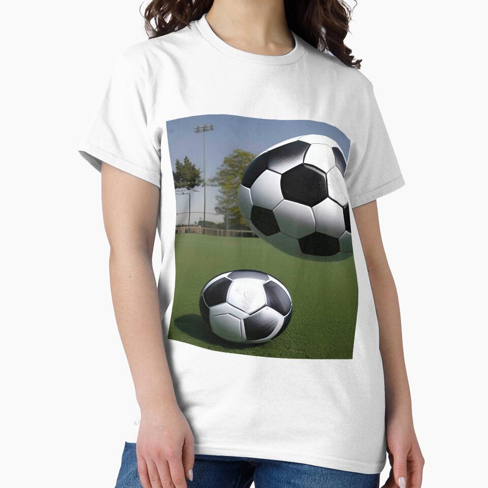 Sports Dual Soccer Balls on Soccer Field by deniselynnimage