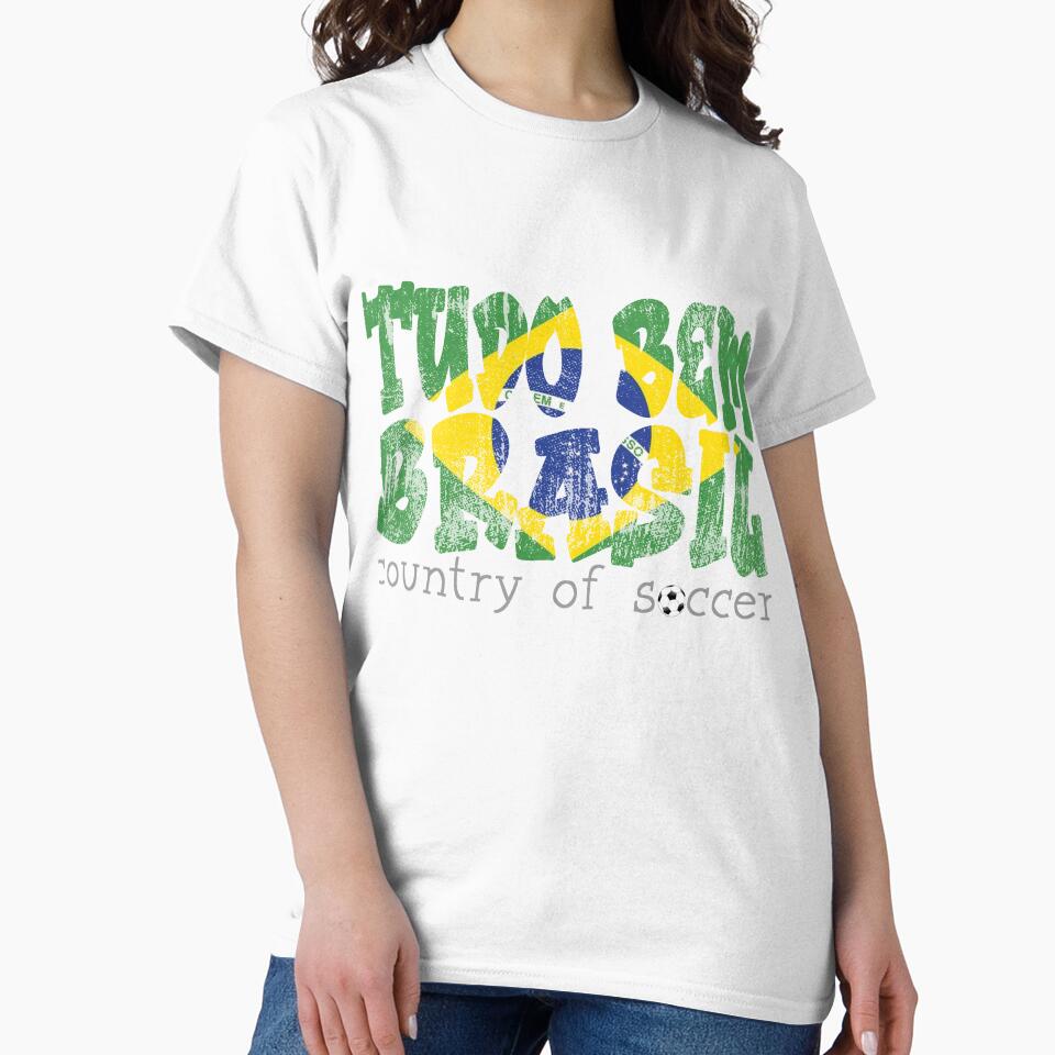 Tudo bem Brasil Soccer world cup brazil fan shirt by YassOrNope