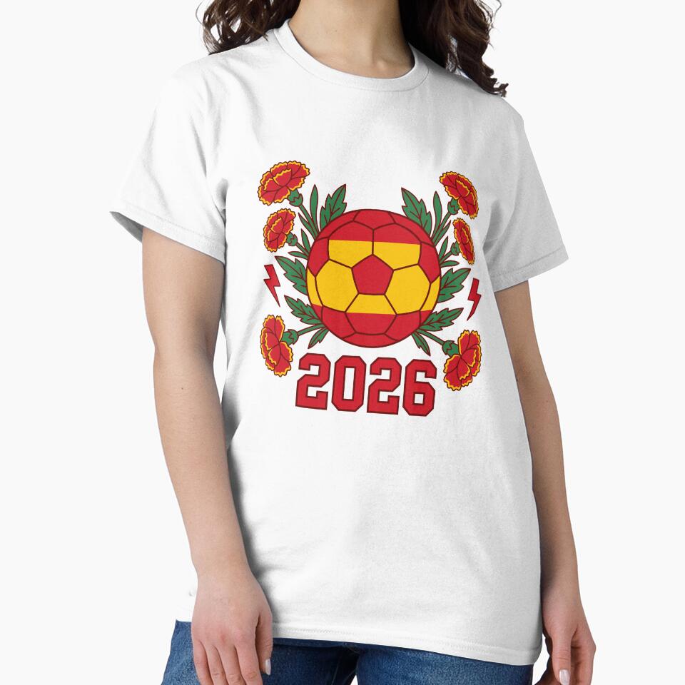 Feminine Spain Soccer - Floral Football Cup 2026 by Imaginationbeyond