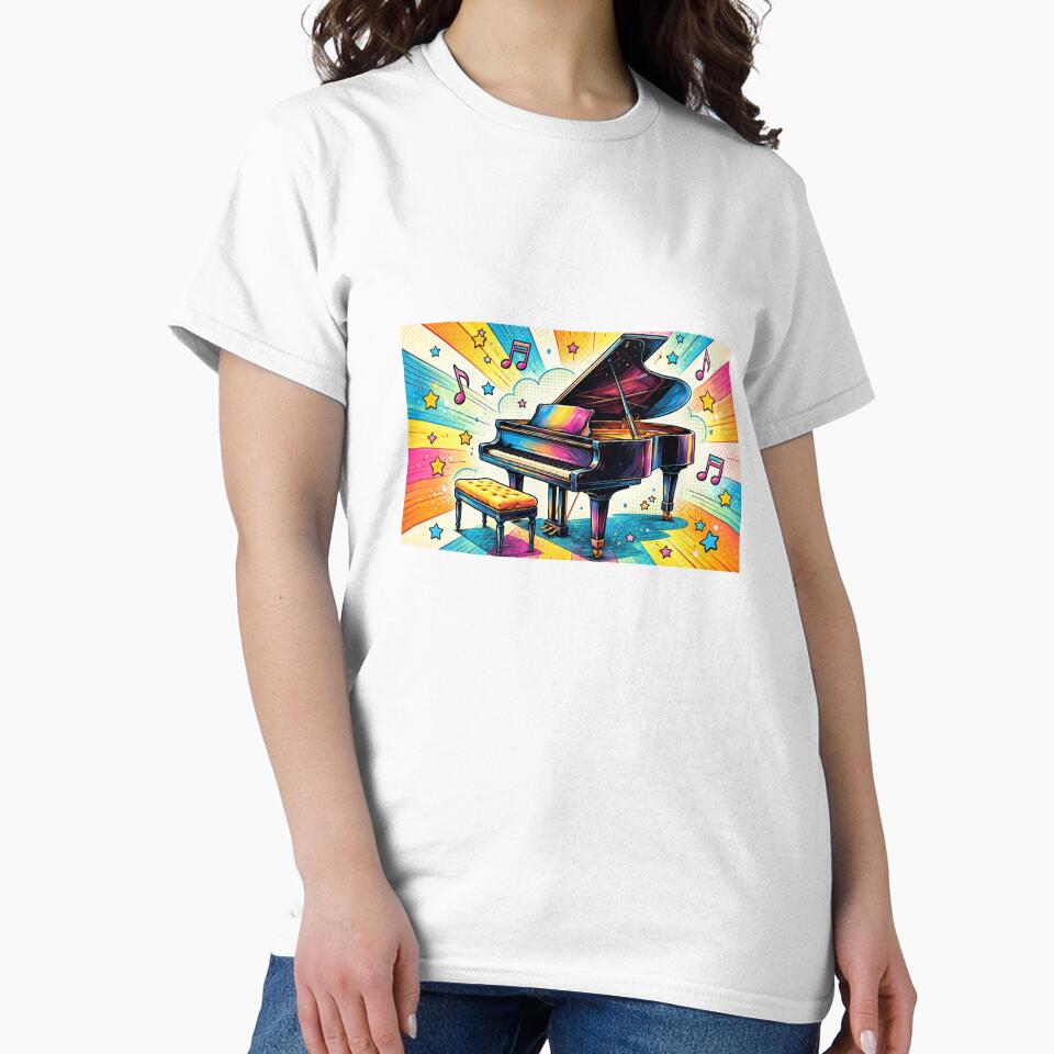 Colorful Piano Pop Art Poster Design by BlairWynne